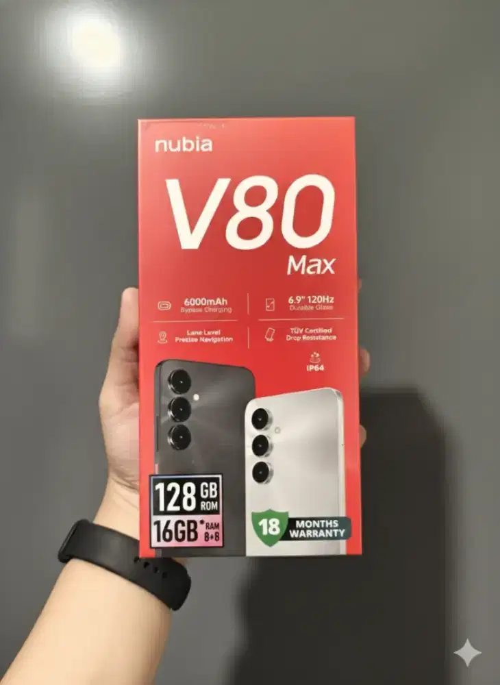Ready stock murah ZTE Nubia V80 Max 8/128 Black