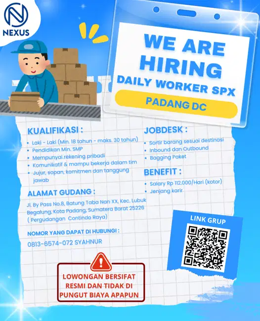 LOKER PADANG DC