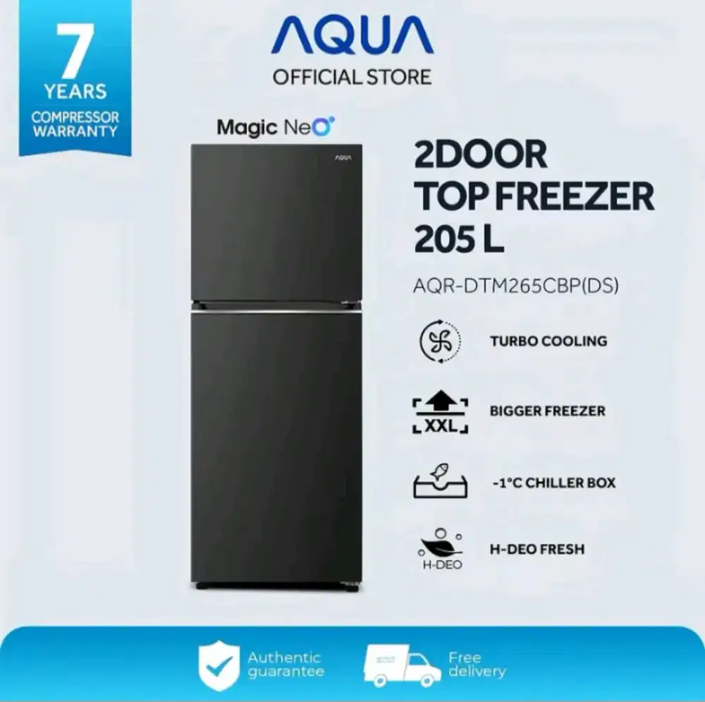 Kulkas Aqua 2 pintu ( baru pakai 3 bulan )
