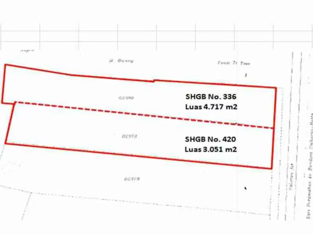 Di Jual Tanah + Bangunan Jalan Husein Sastranegara Kecamatan Benda