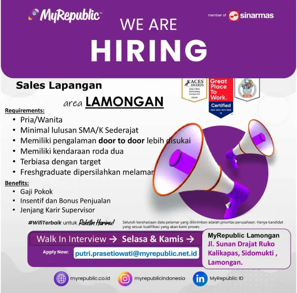 Agent Sales Wifi Internet My Republic