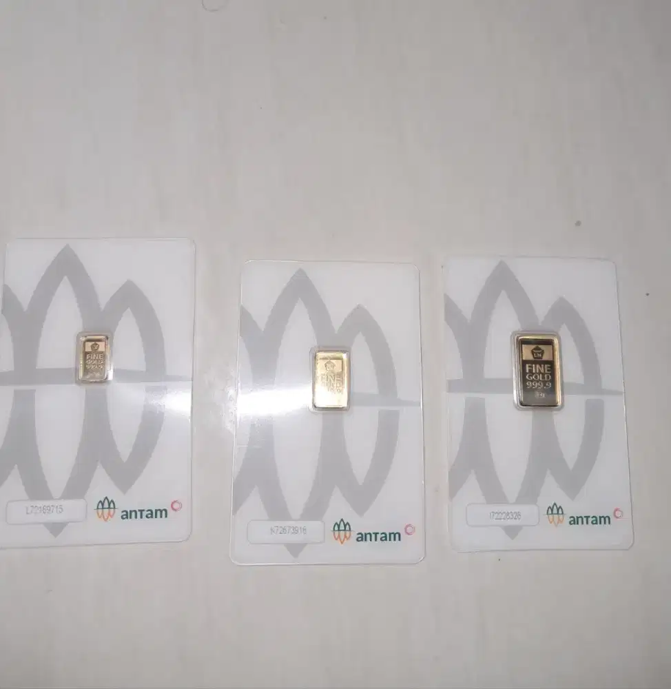 Emas Antam 0.5, 1, 3 Gram