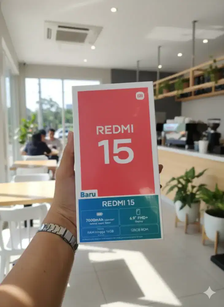REDMI 15 8/128 GB NEW SEGEL GARANSI RESMI