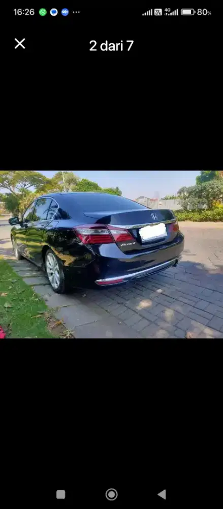 Honda accod VTI-L matic 2016