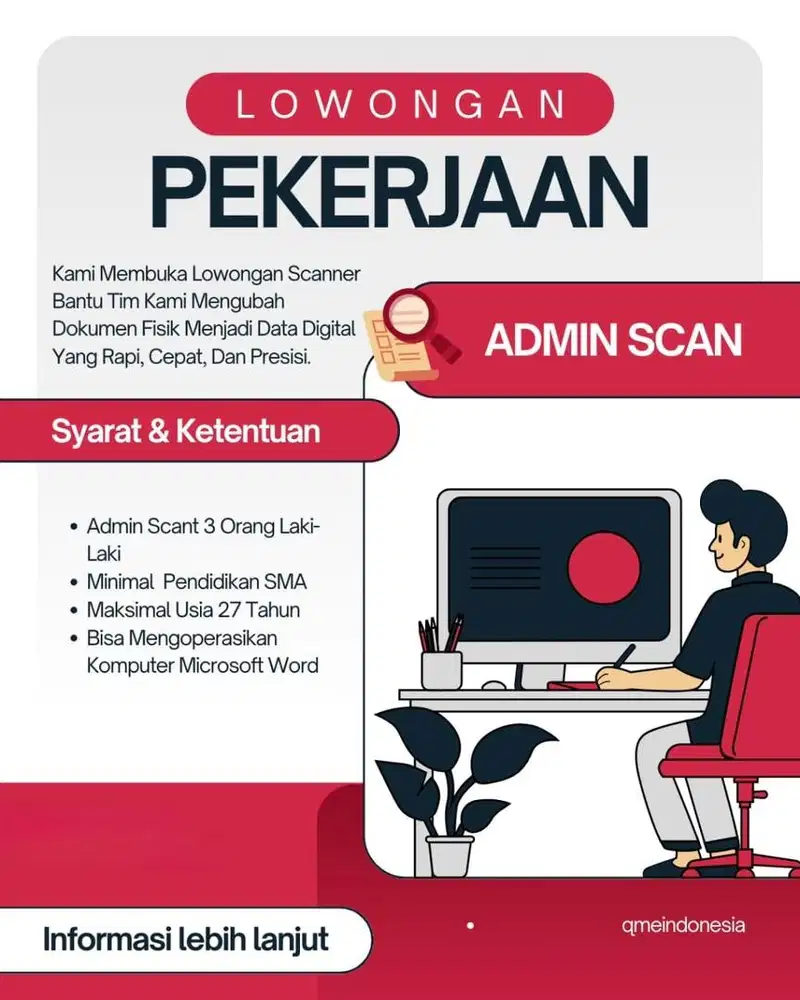Loker admin scant
