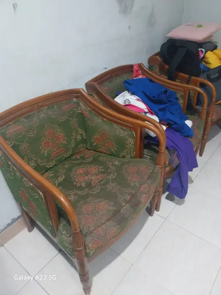 Jual kursi tamu asli jati
