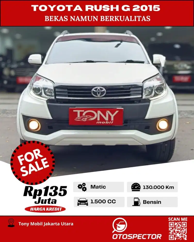 #Tony Mobil# Toyota New Rush G 2015 Putih