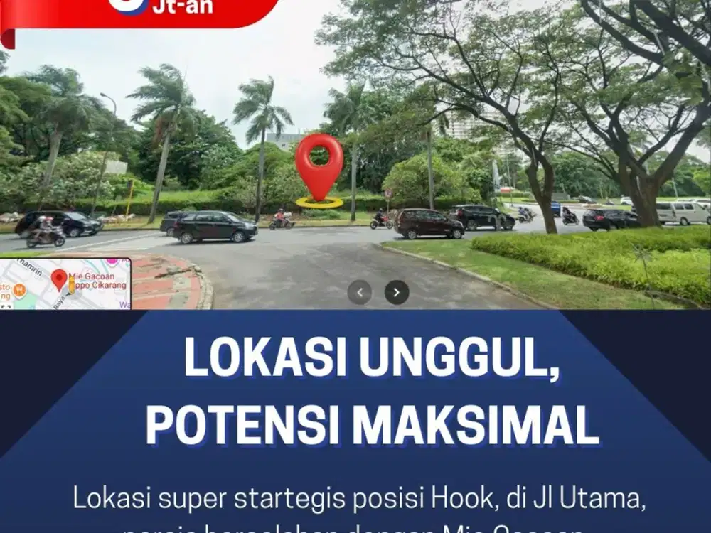 Tanah Komersial untuk Cafe & Resto Di Lippo Cikarang-Bekasi