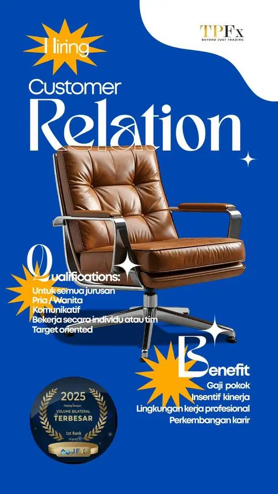 LOWONGAN KERJA CR/TL/SPV