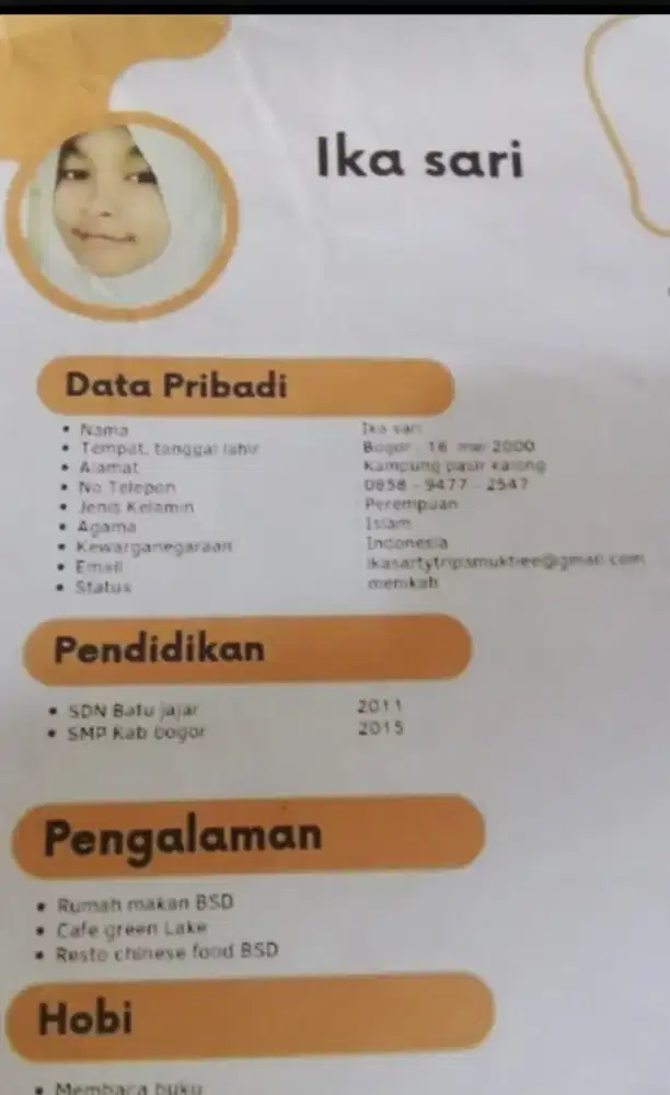 Info lowongan kerja