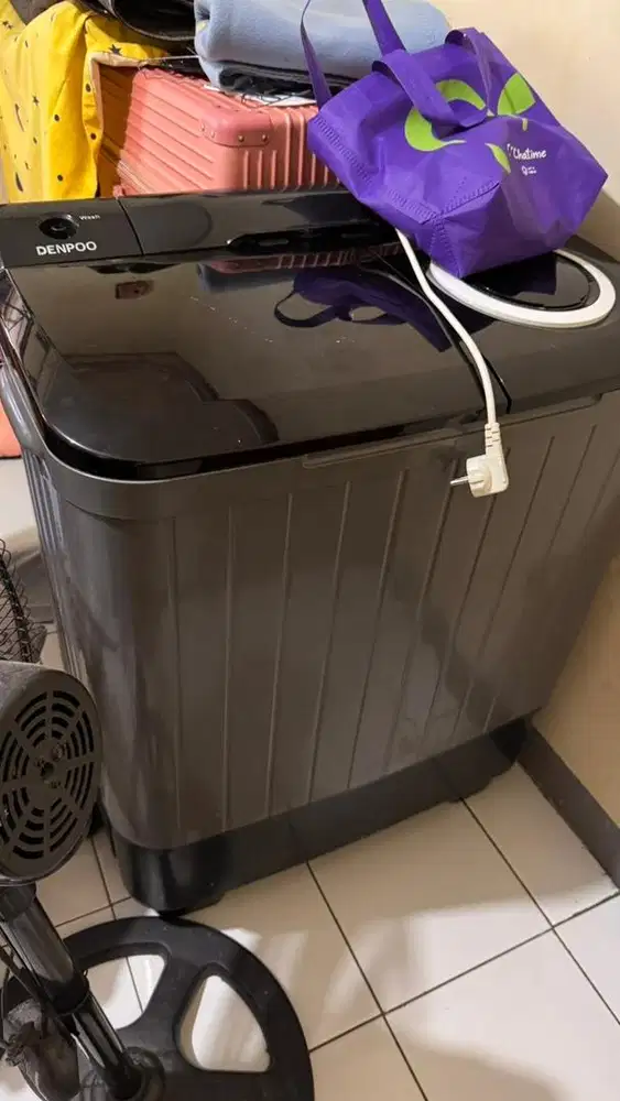 Mesin cuci 2 tabung Denpoo bekas (8kg)