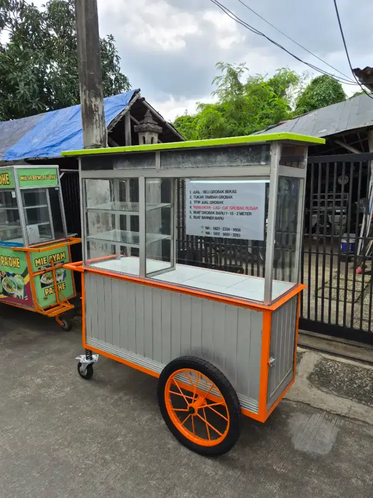 Gerobak Ayam Goreng/ Ayam geprek/ Sempol-DLL / Grobak Bekas