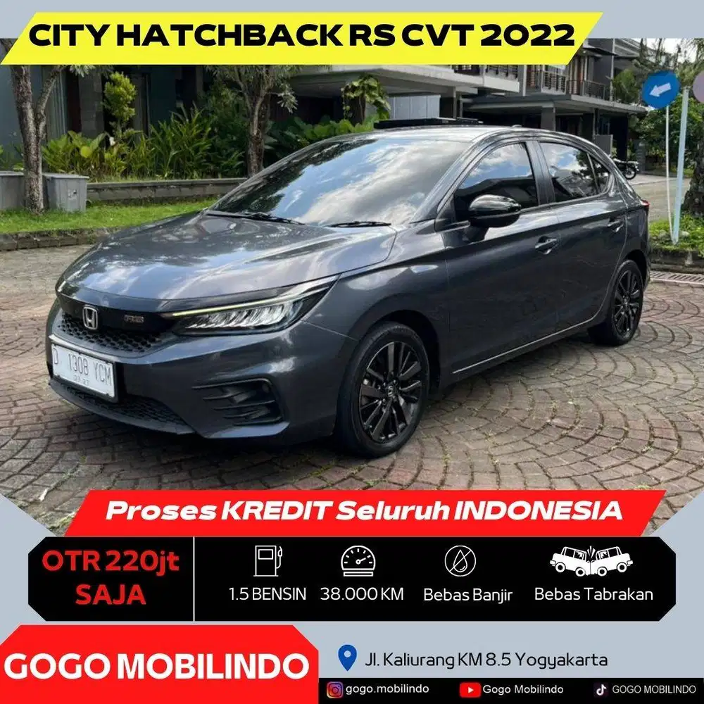 Honda City Hatchback RS CVT Matic 2022 ISTIMEWA DP Minim Jazz