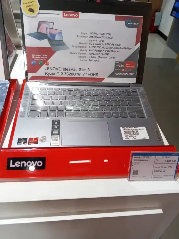 Lenovo IdeaPad Slim 3 – Ryzen 3 7320U (Win 11 + OHS)
