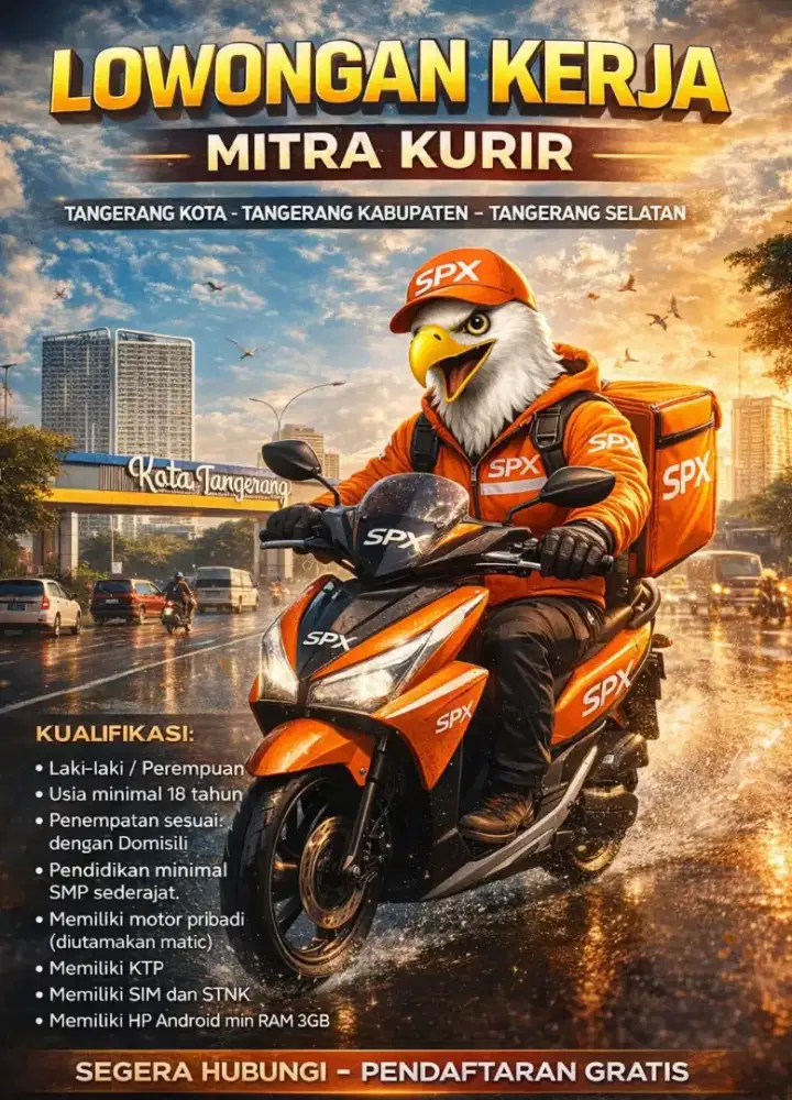 Loker kurir SPX shopee ALL TANGERANG