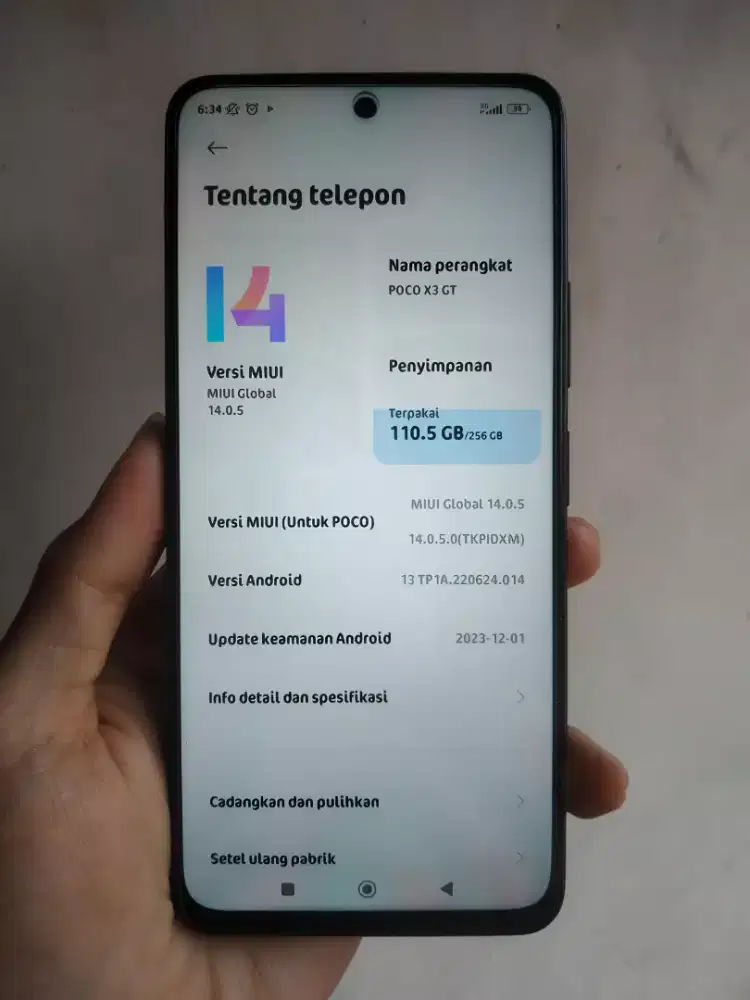 Poco X3 GT 8/256 Ex Garansi Resmi TAM