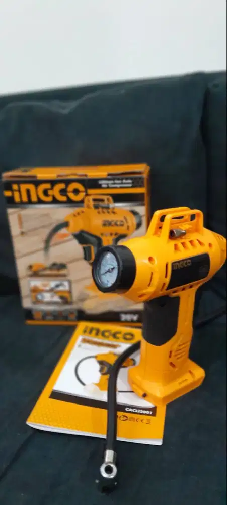 Ingco CACLI2001 Mini Compressor Pompa Cordless Tanpa Baterai/Charger