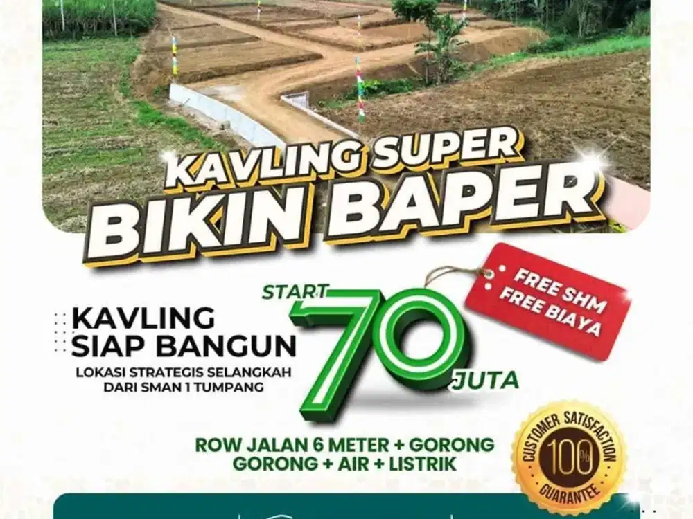 Promo Tanah Kavling Murah Malangsuko Tumpang Malang dekat SMAN 1