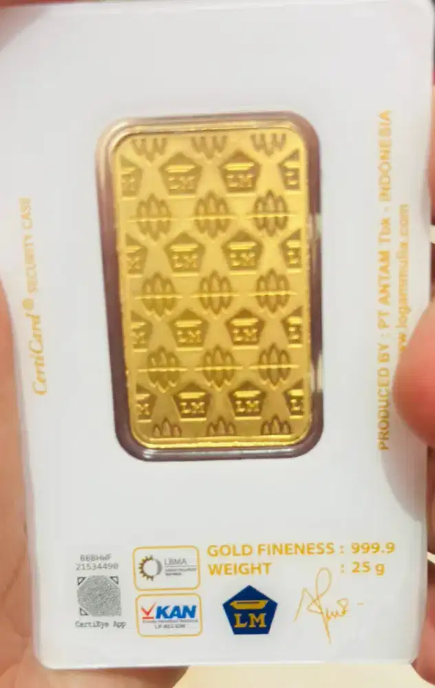 Logam mulia Antam 25 gr