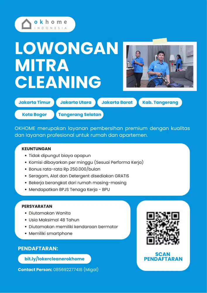 Lowongan Cleaner OKHOME