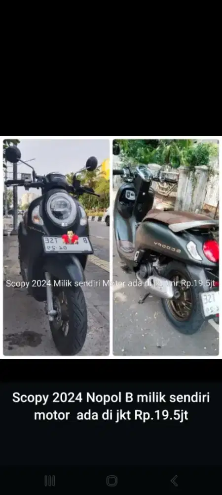 Dijual Honda Scoopy Prestige hitam 2024 ke pemakai langsung