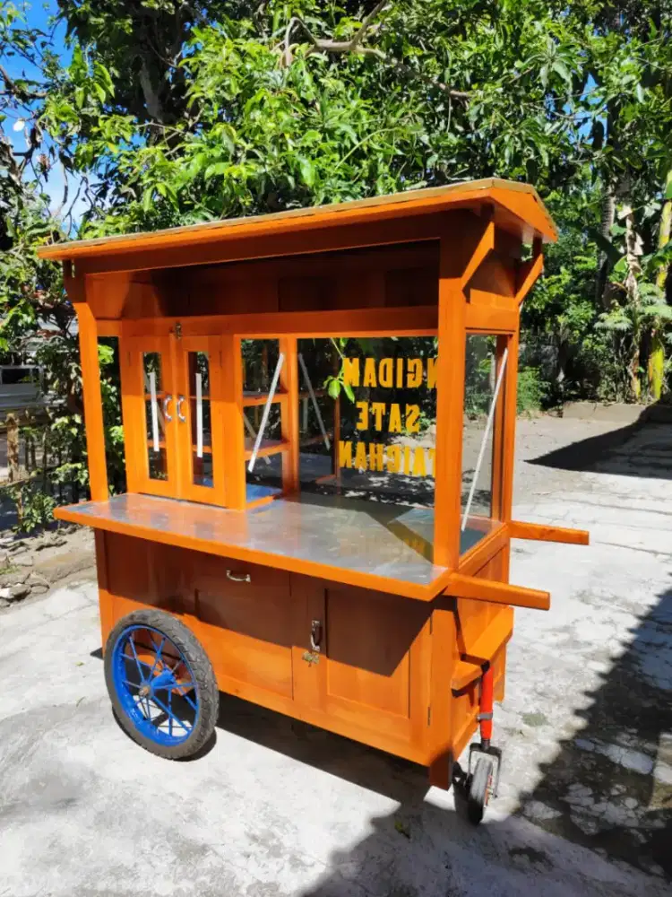 Jual Gerobak Angkringan,Bakso,Mie Ayam,Bubur,Roti BakardlL.