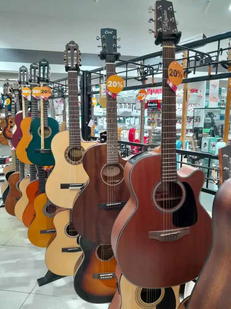 Promo cicilan CORT e/acoustic guitar + bag sfx mem-op