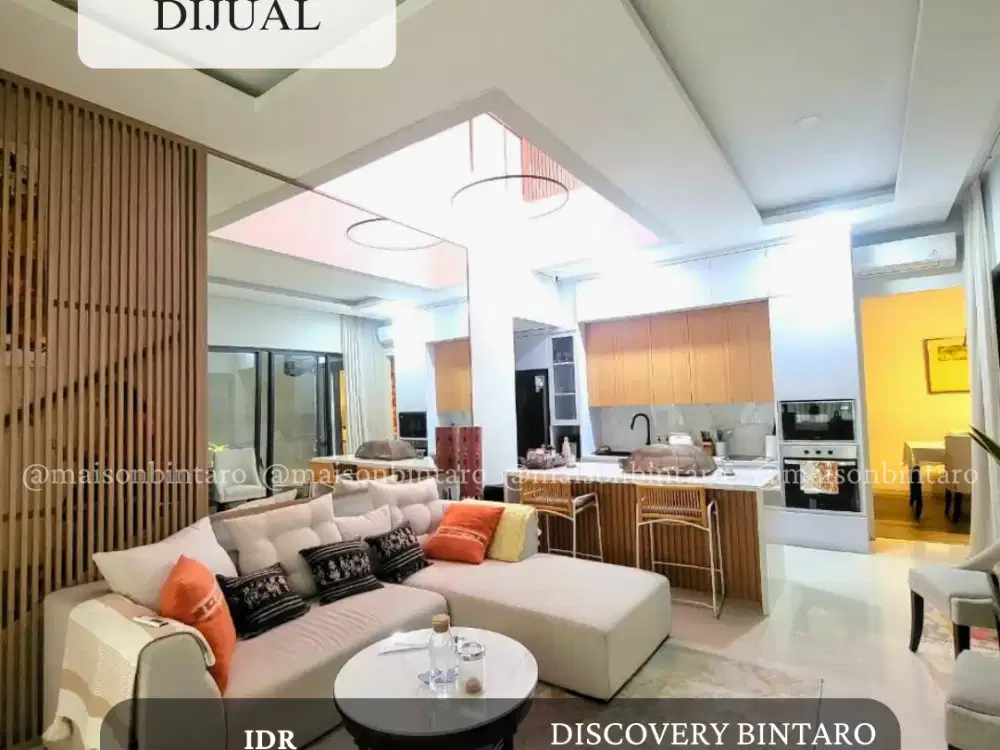 SIAP HUNI & FULL FASILITAS! Rumah 2 Lantai di Discovery Bintaro — Bangunan Luas, AC Lengkap, Tinggal Masuk (SP 0832)