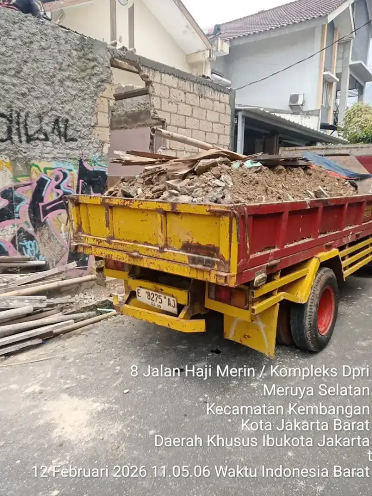 Jasa buang sampah proyek puing