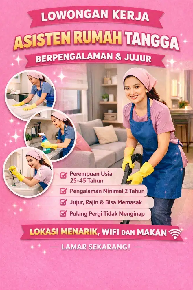 Lowongan Pekerjaan Asisten Rumah Tangga Pulang Pergi