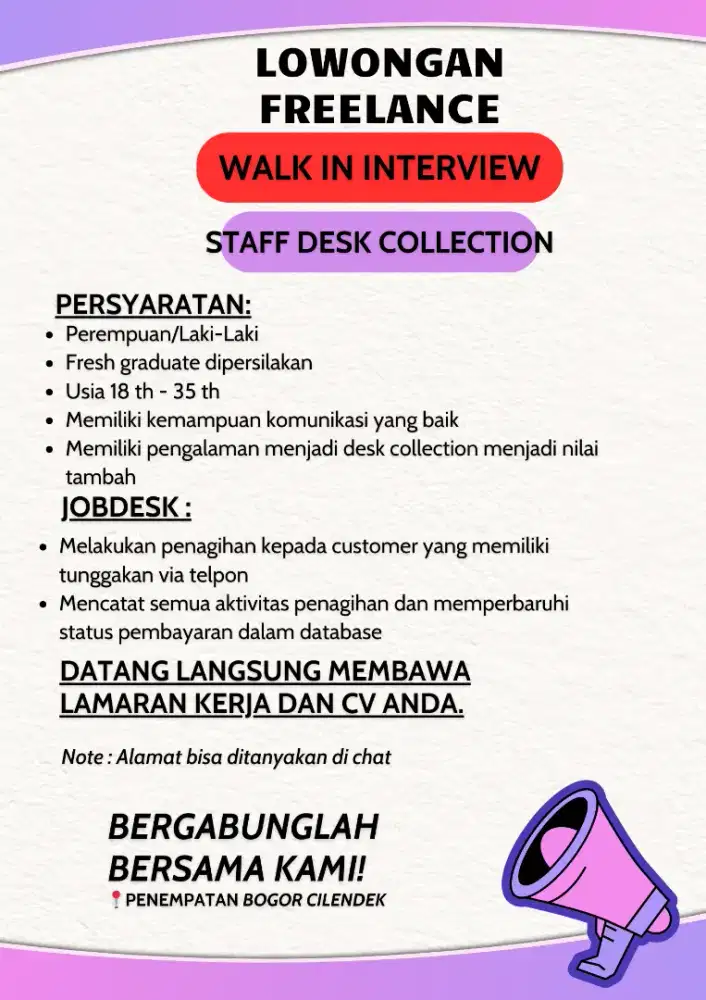 Walk In Interview