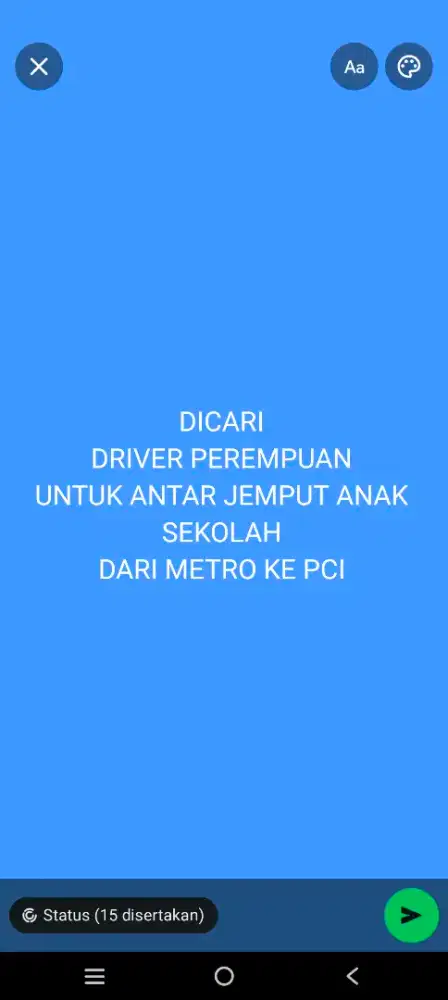 Driver antar jemput anak