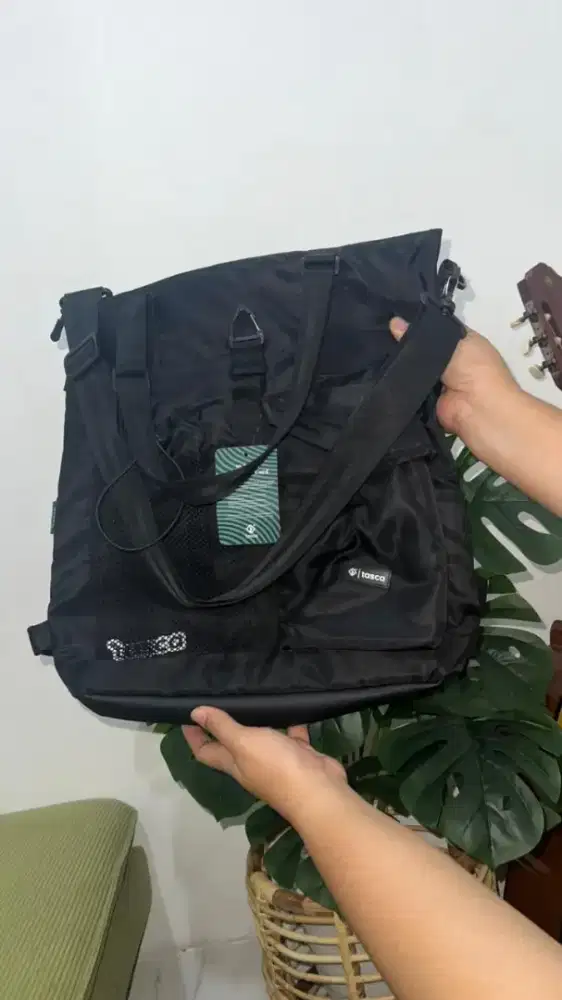 Tas hitam multi fungsi baru gratis lampu tidur