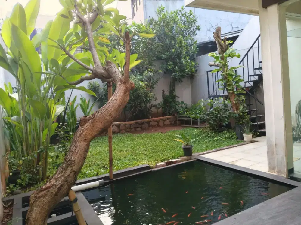 Dengan taman belakang rumah luas 204 di graha bintaro rumah cantik halaman luas