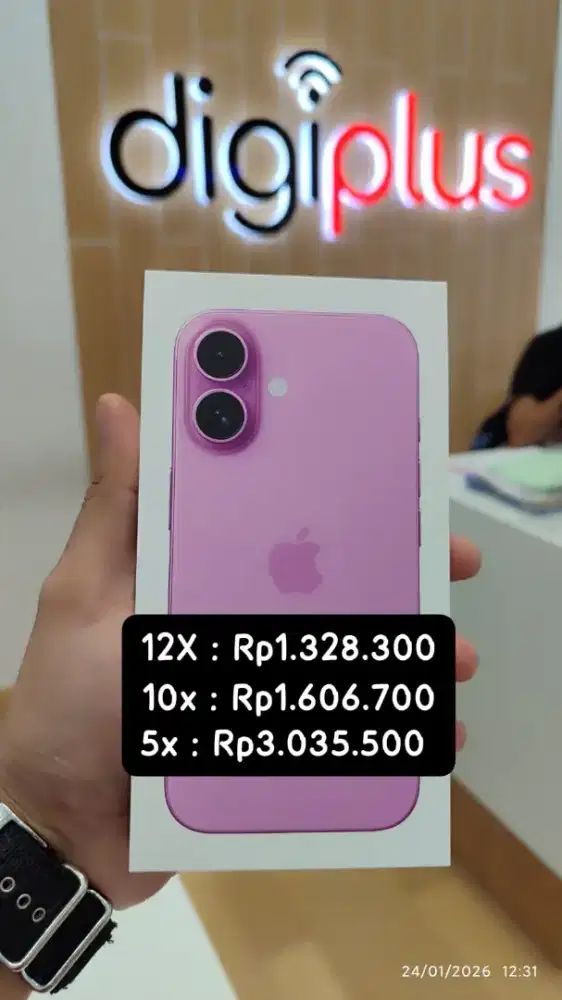 IPHONE 16 128GB PINK || CICILAN TANPA DP
