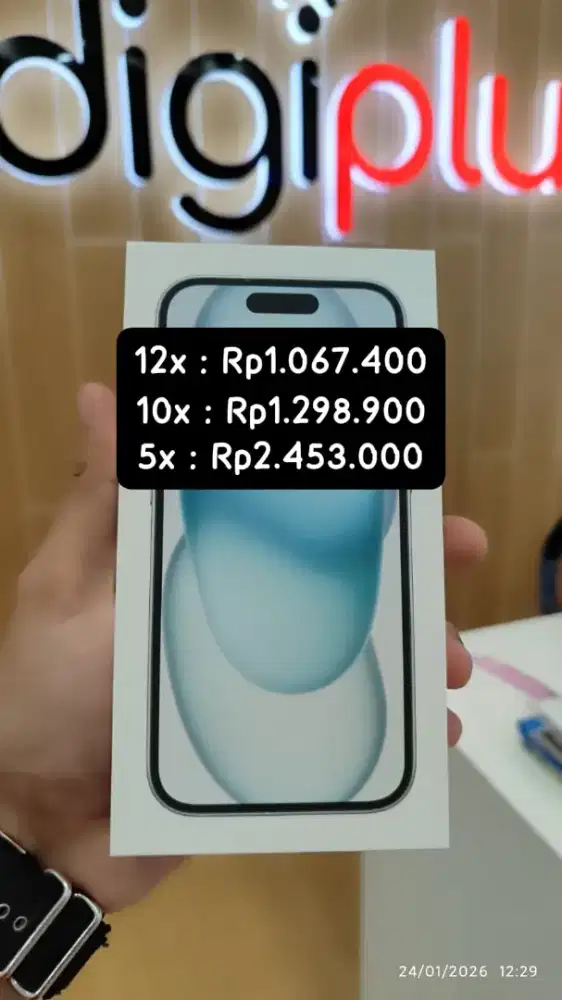 IPHONE 15 128GB BLUE || PROMO CICILAN FREE DP BUNGA RINGAN