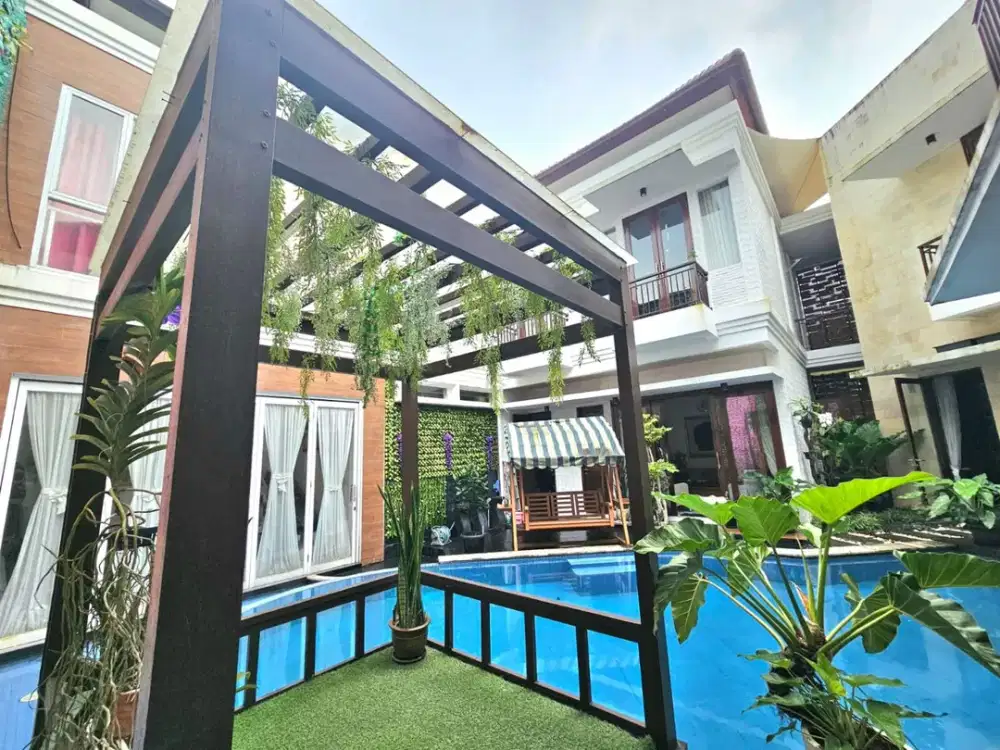 Semi furnished rumah luas dengan kolam renang di graha taman bintaro sektor 9 near menteng senayan kebayoran bintaro harga nego