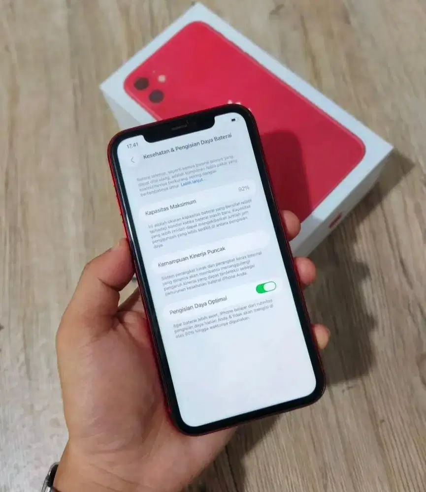 iphone 11 64gb RED fullset normal terawat
