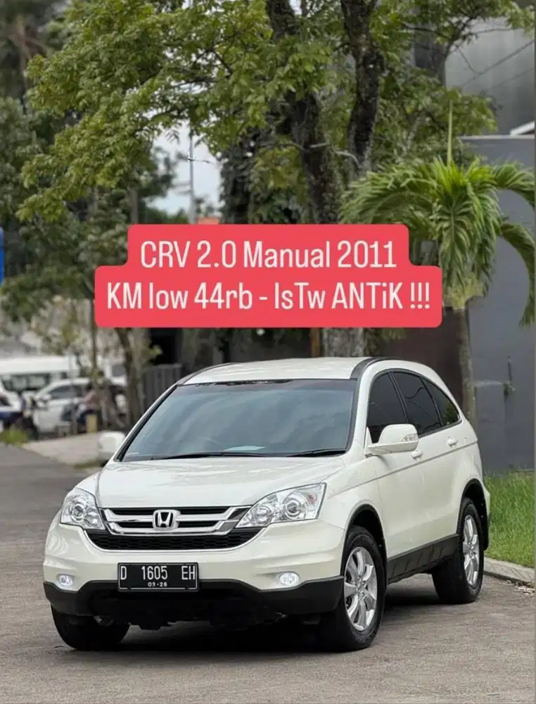 KM low 44rb - CRV Manual 2011 pk an 2012 istw skli bandung murah