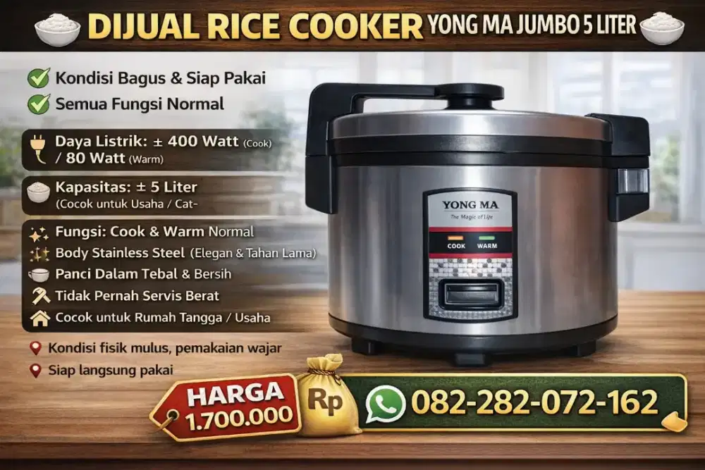 Di jual Rice cooker YoungMa 5 ltr