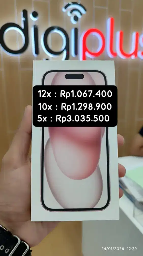 IPHONE 15 128GB PINK || KREDIT BUNGA ringan free DP