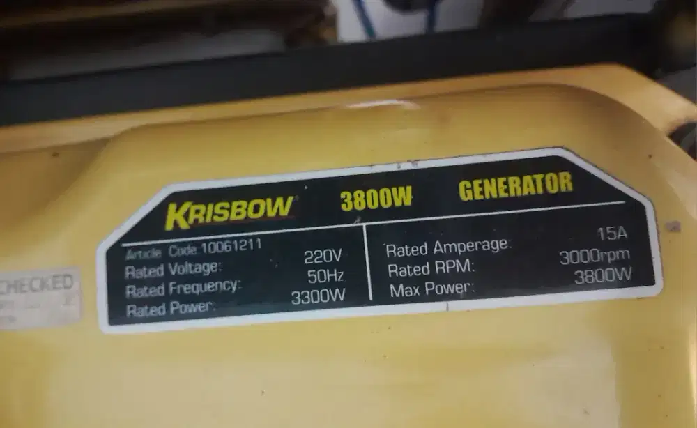 Mesin genset krisbow