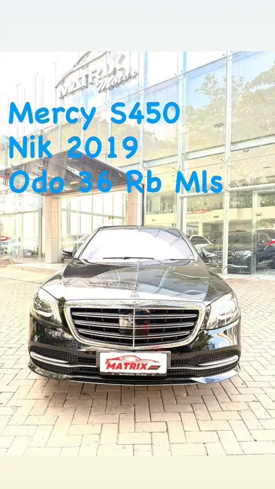 Mercy S450 Nik 2019 Black on mocca Siap pakai