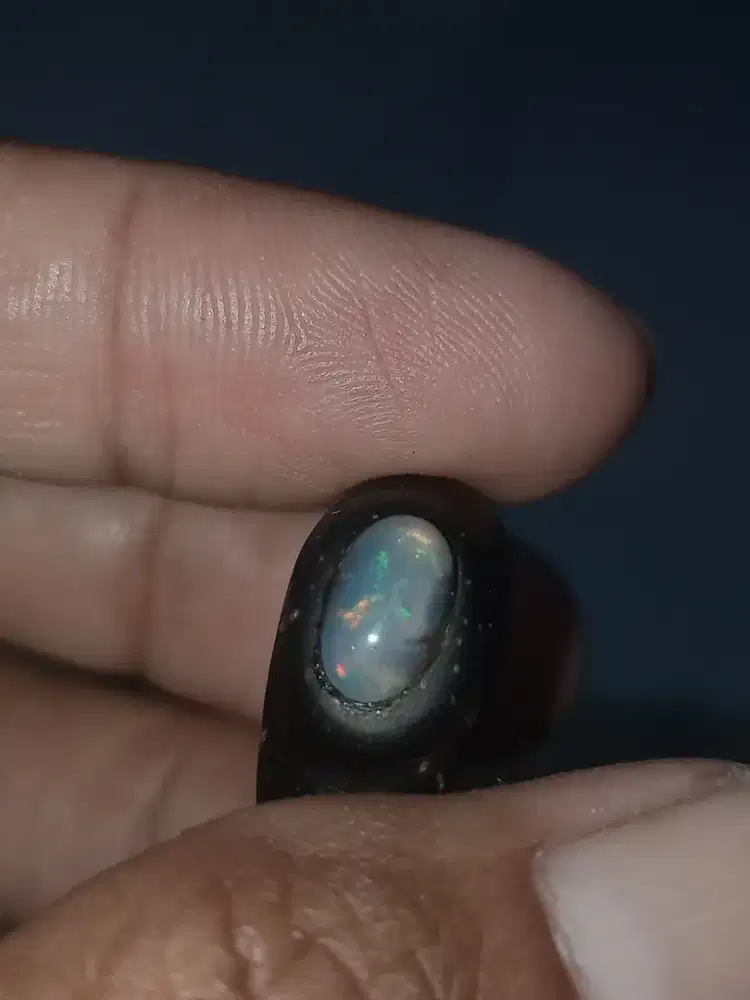 Batu Cincin Akik Permata Natural Opal Kalimaya Banten Ring Batok