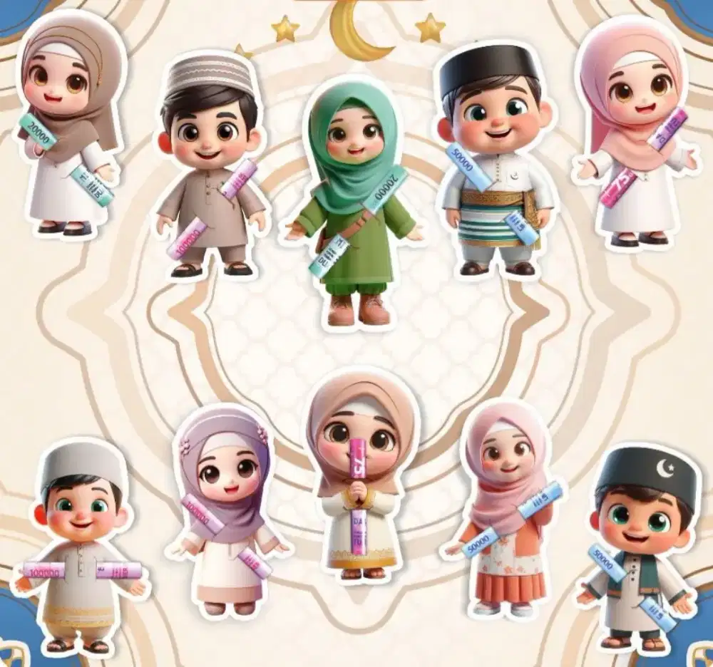 Amplop lebaran karakter