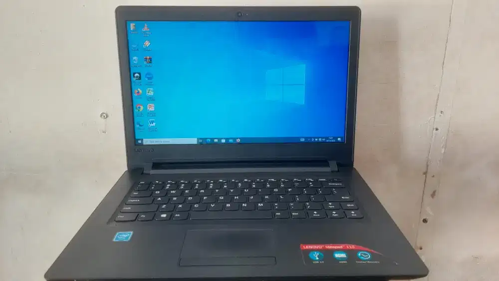 JUAL LAPTOP LENOVO IDEAPAD 110-14IBR INTEL INSIDE N3060,RAM4GB,HDD1TB