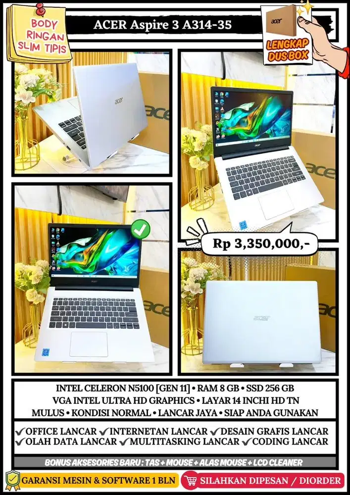 Laptop Mulai 2 jtan aja