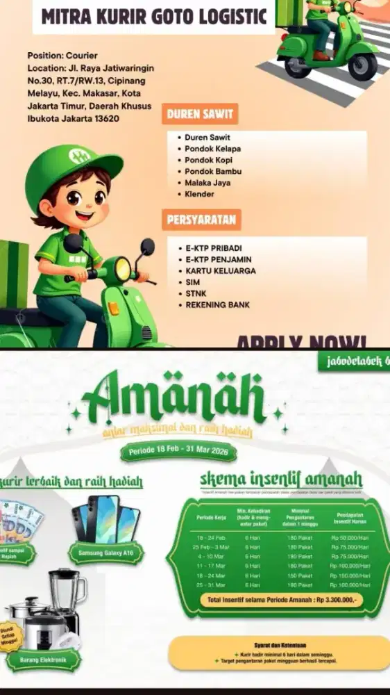 MITRA KURIR RODA DUA GTL DUREN SAWIT