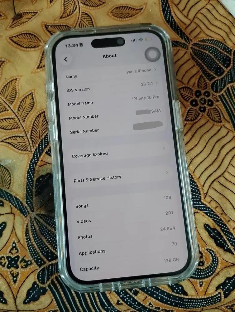 Iphone 15 Pro 128GB Natural Titanium Resmi GDN