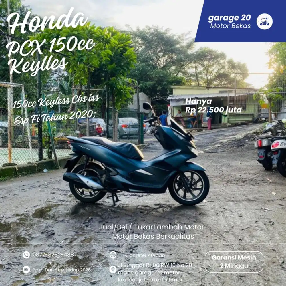 Honda PCX 150cc Keylles Cbs iss Esp Fi Tahun 2020